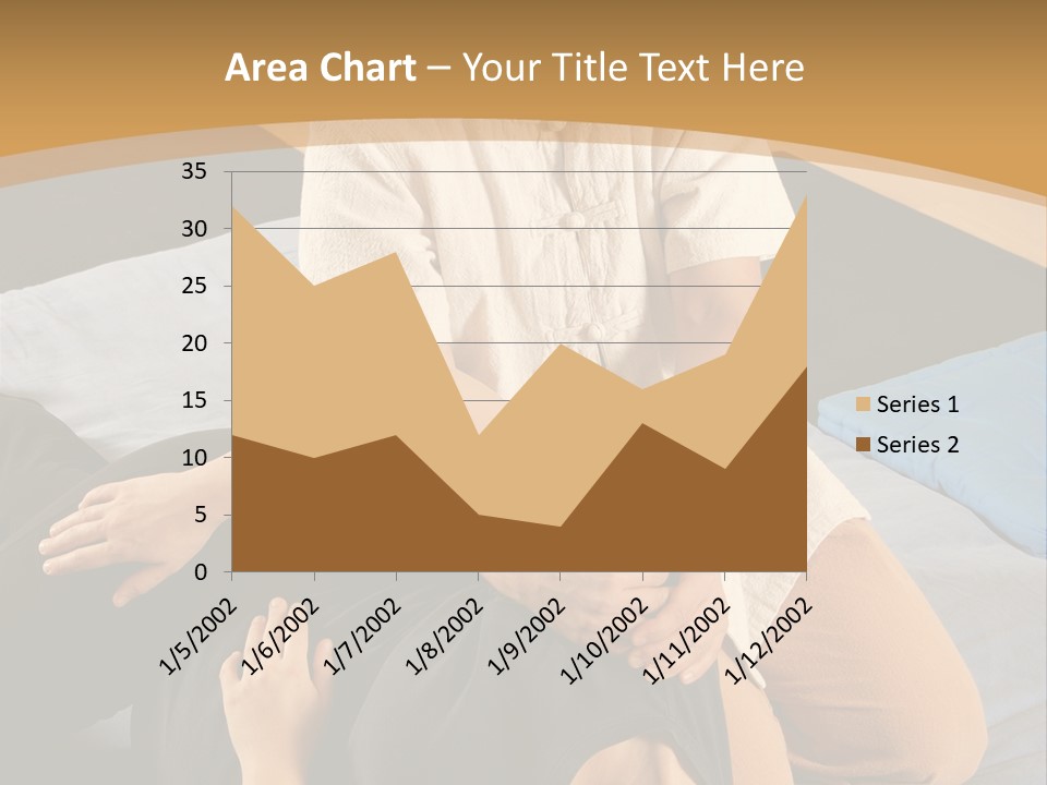 Man Therapist Stretching Female Client In Massage PowerPoint Template