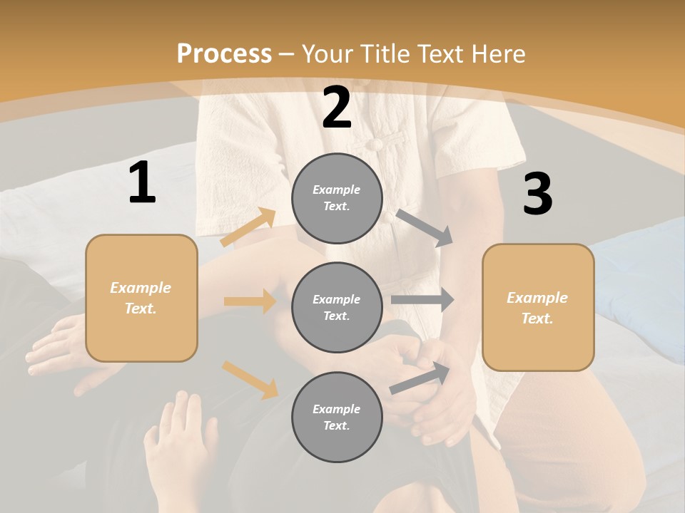 Man Therapist Stretching Female Client In Massage PowerPoint Template