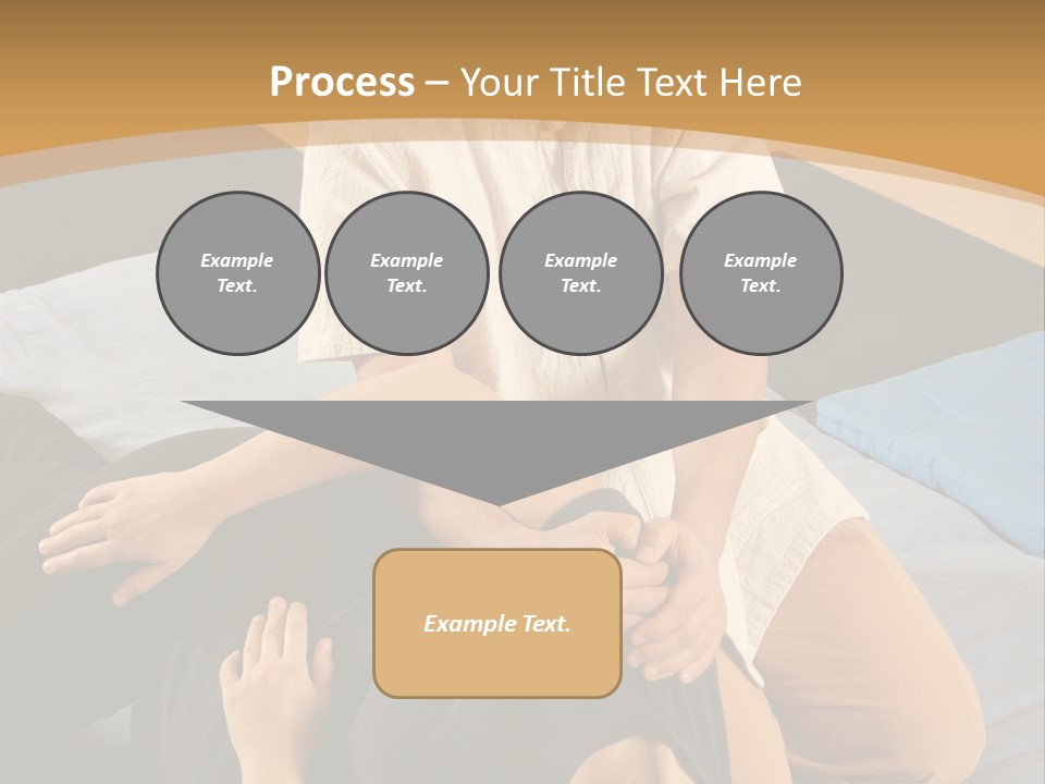 Man Therapist Stretching Female Client In Massage PowerPoint Template
