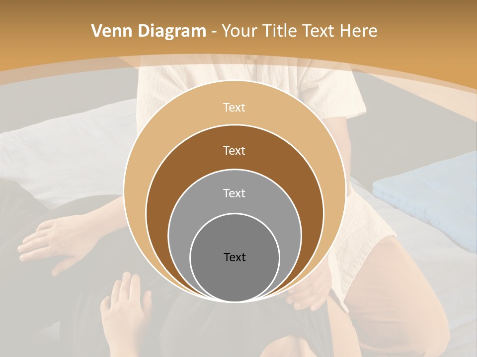 Man Therapist Stretching Female Client In Massage PowerPoint Template