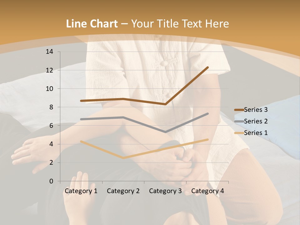 Man Therapist Stretching Female Client In Massage PowerPoint Template