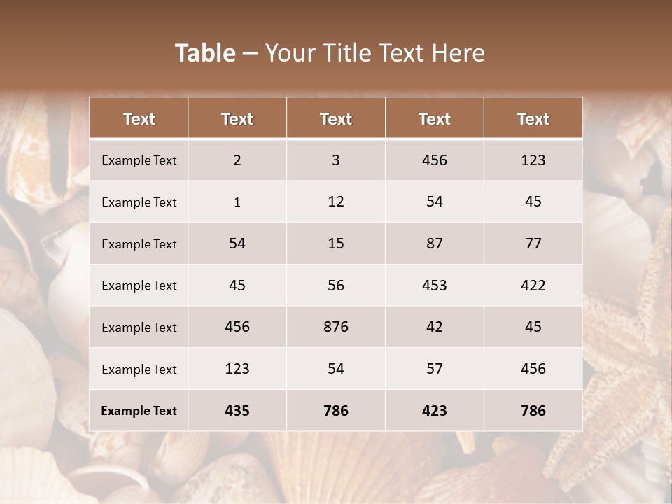Shells PowerPoint Template