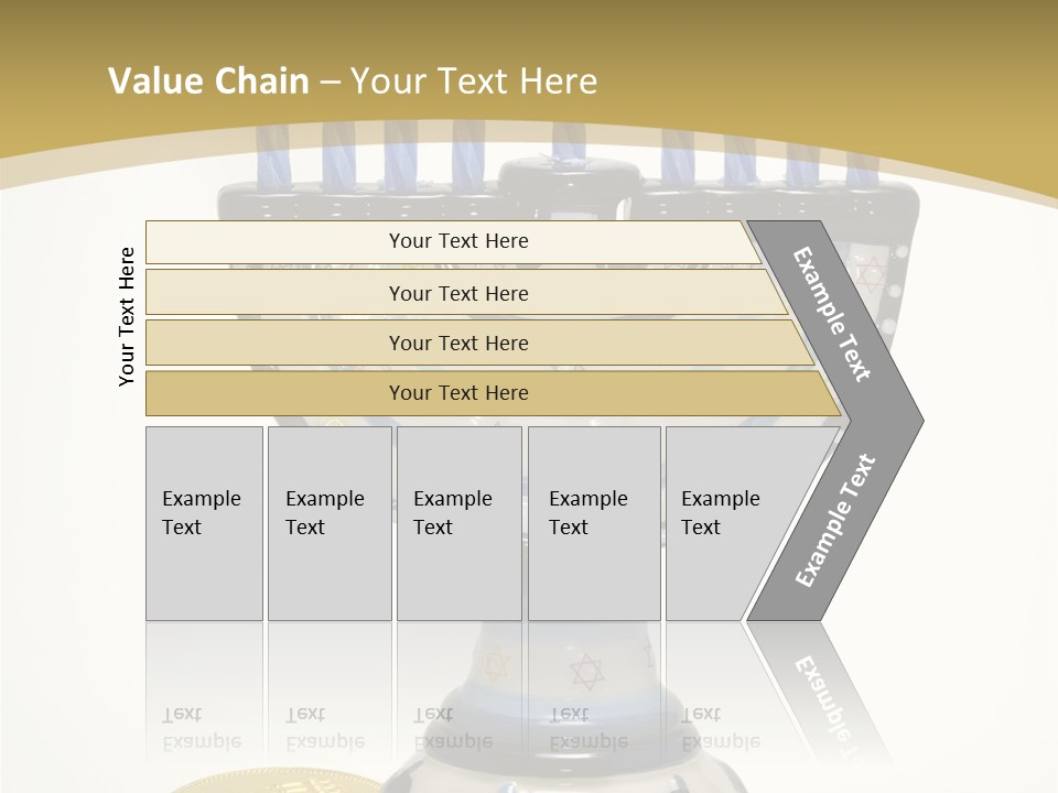 Photo Of Various Chanukah Related Objects - Holiday Related PowerPoint Template