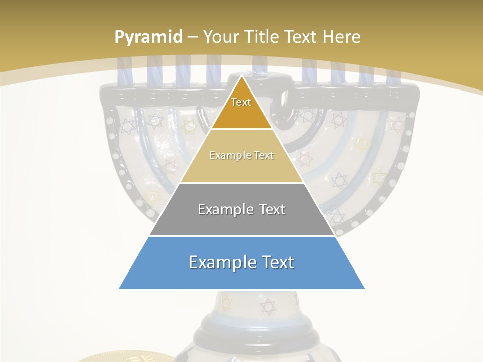 Photo Of Various Chanukah Related Objects - Holiday Related PowerPoint Template
