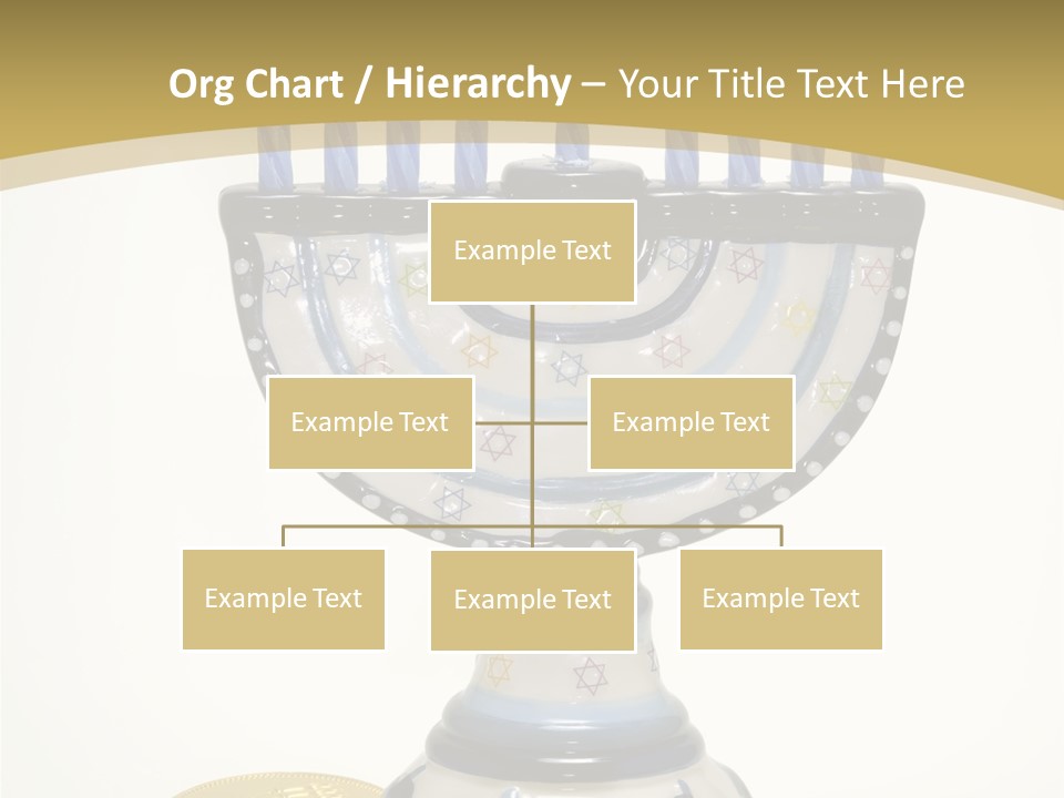 Photo Of Various Chanukah Related Objects - Holiday Related PowerPoint Template