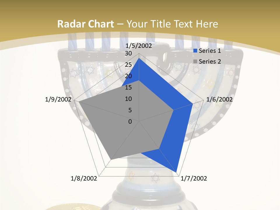 Photo Of Various Chanukah Related Objects - Holiday Related PowerPoint Template