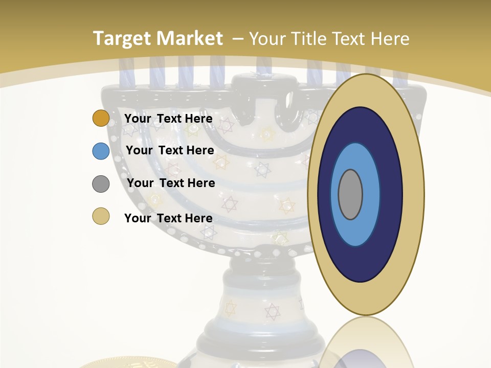 Photo Of Various Chanukah Related Objects - Holiday Related PowerPoint Template