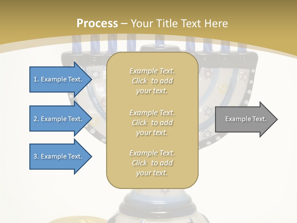 Photo Of Various Chanukah Related Objects - Holiday Related PowerPoint Template