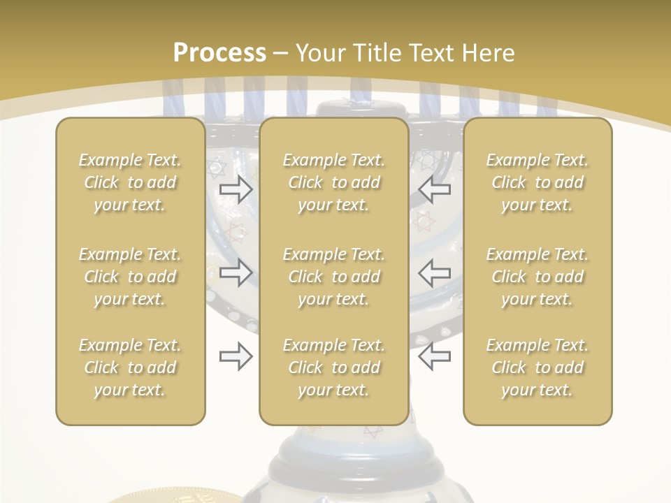 Photo Of Various Chanukah Related Objects - Holiday Related PowerPoint Template