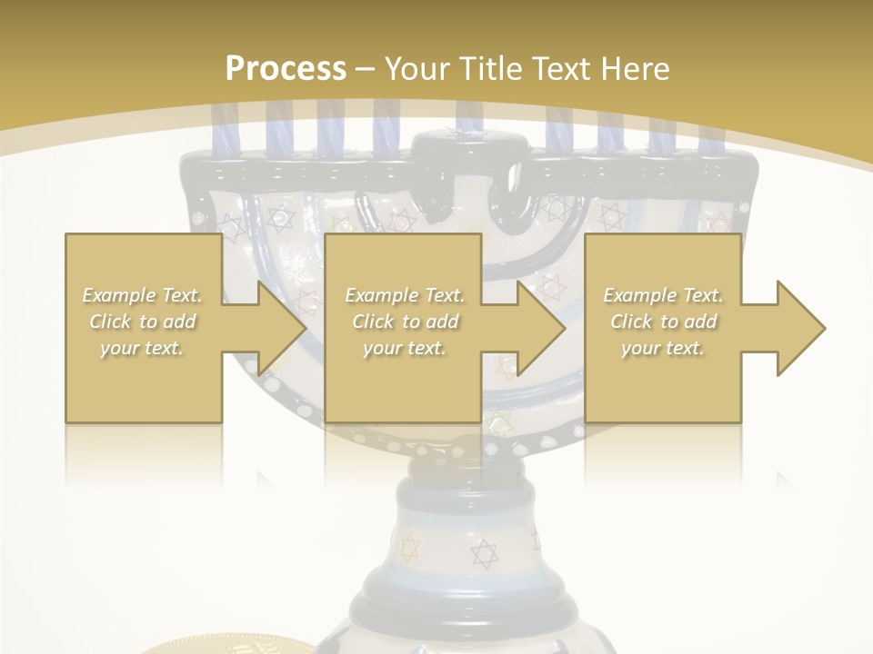 Photo Of Various Chanukah Related Objects - Holiday Related PowerPoint Template