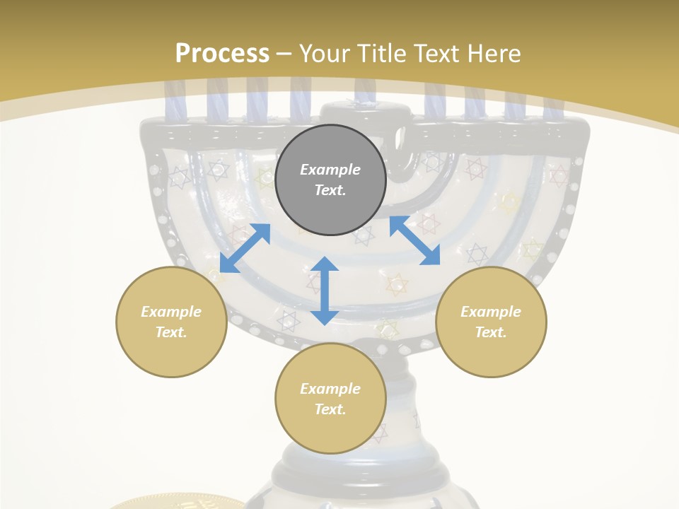Photo Of Various Chanukah Related Objects - Holiday Related PowerPoint Template