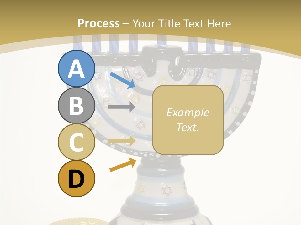 Photo Of Various Chanukah Related Objects - Holiday Related PowerPoint Template