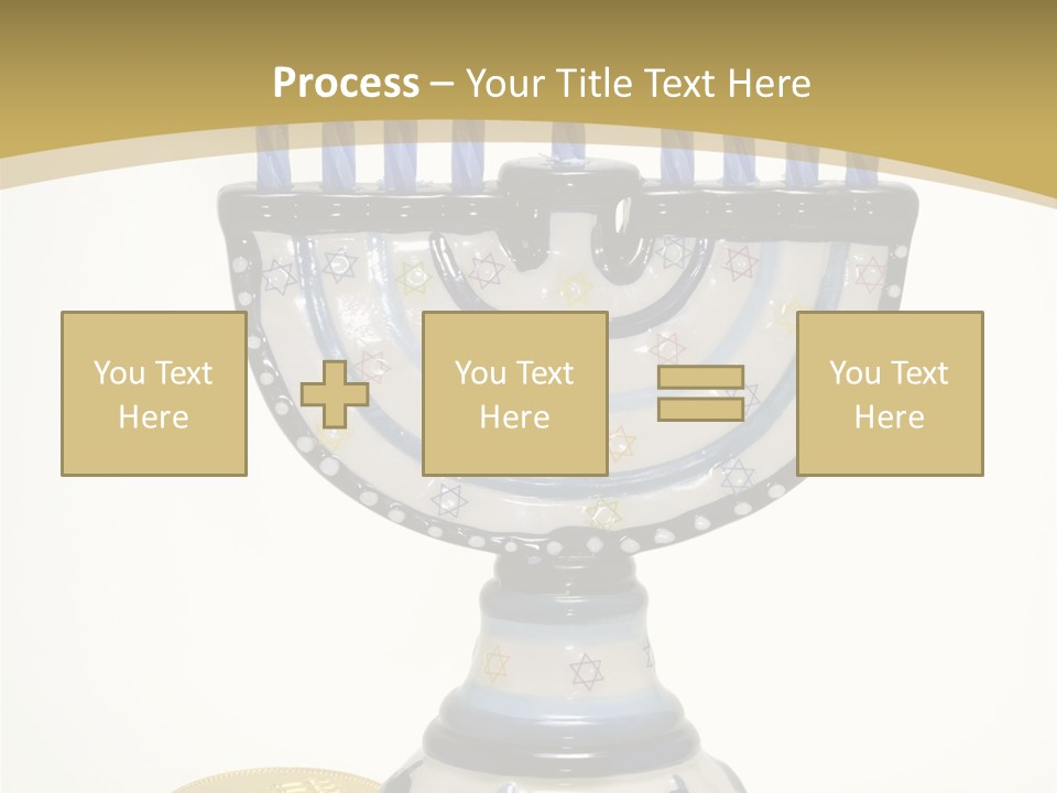 Photo Of Various Chanukah Related Objects - Holiday Related PowerPoint Template