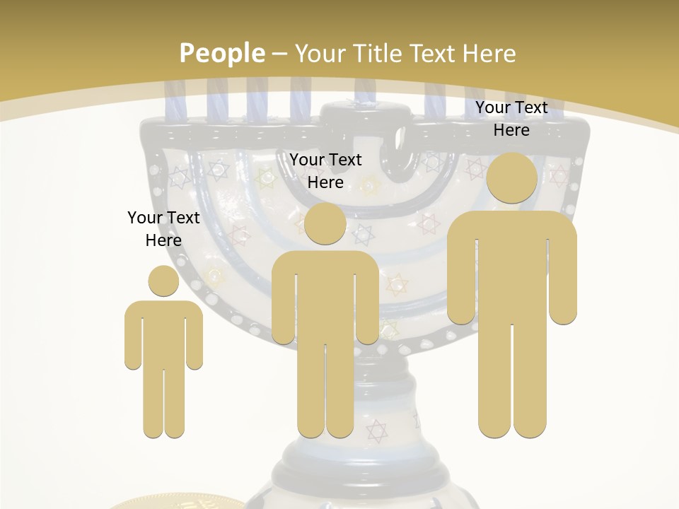 Photo Of Various Chanukah Related Objects - Holiday Related PowerPoint Template