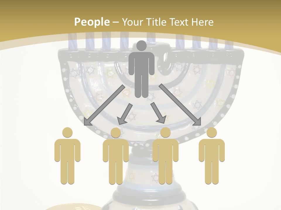 Photo Of Various Chanukah Related Objects - Holiday Related PowerPoint Template