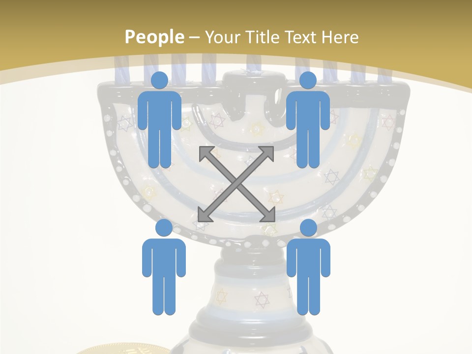 Photo Of Various Chanukah Related Objects - Holiday Related PowerPoint Template