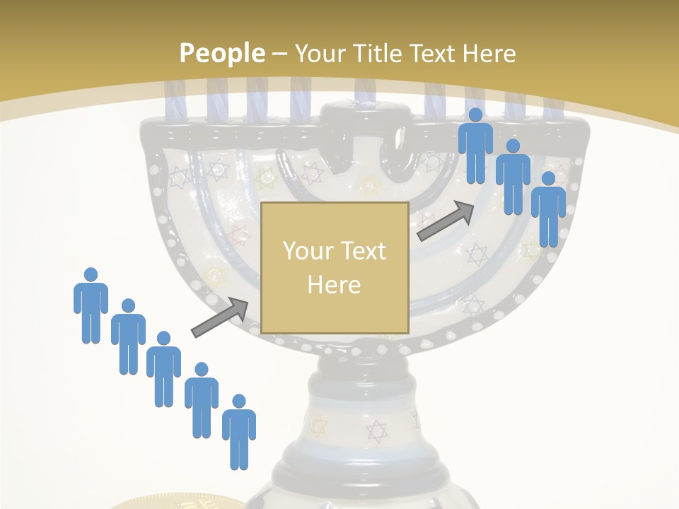 Photo Of Various Chanukah Related Objects - Holiday Related PowerPoint Template