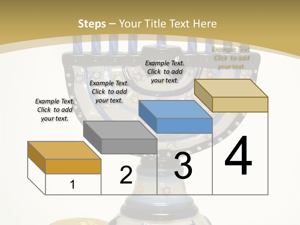 Photo Of Various Chanukah Related Objects - Holiday Related PowerPoint Template