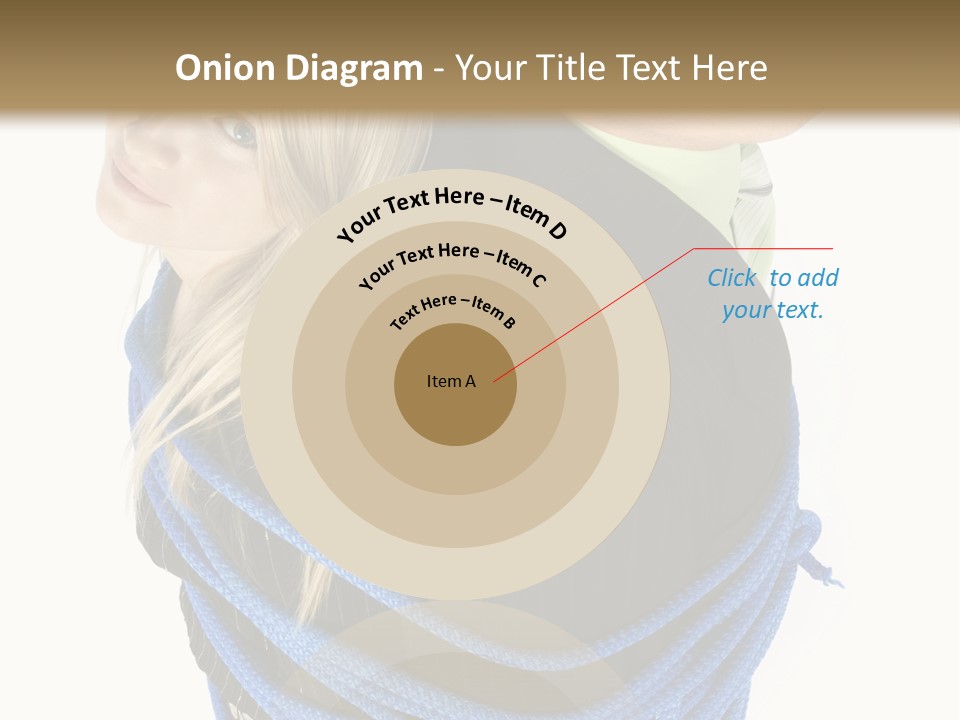 Corrupted Businesspeople - Woman And Man By Blue Rope PowerPoint Template