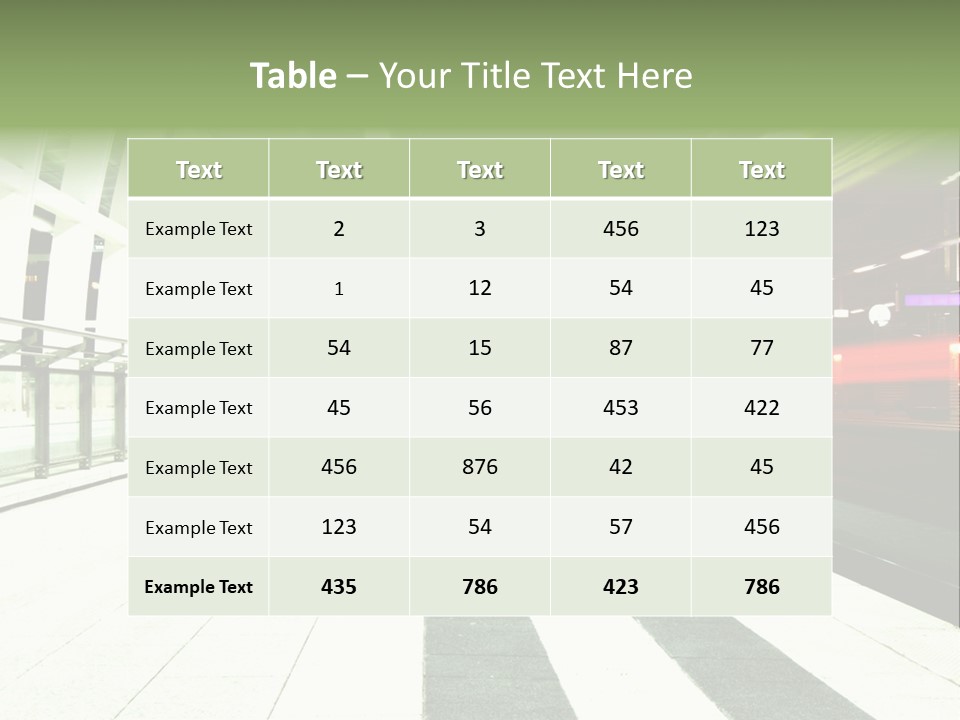 Railway PowerPoint Template