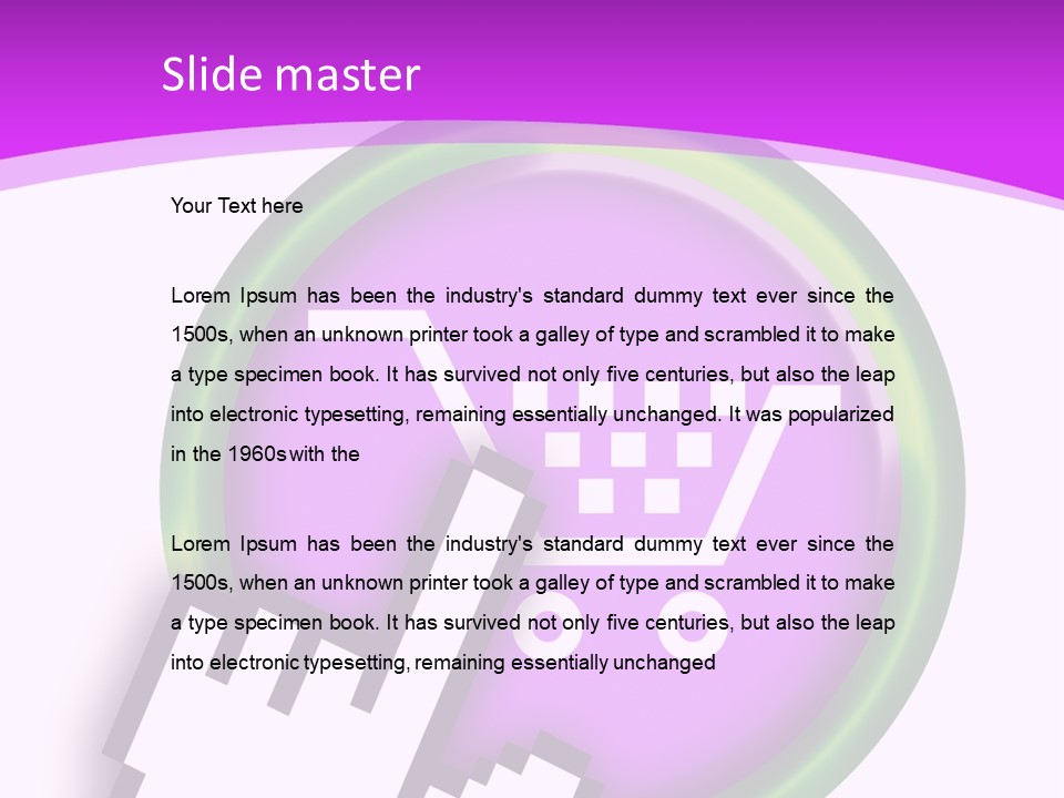 A Hand Pushing A Button With A Shopping Cart On It PowerPoint Template