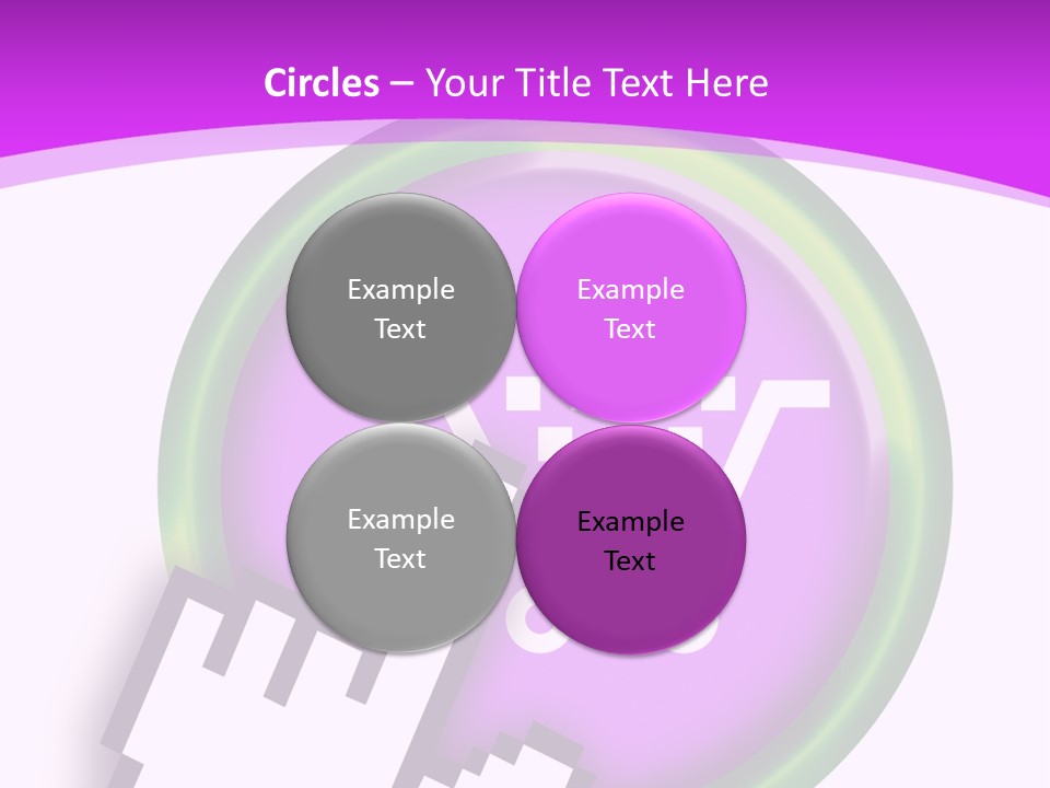 A Hand Pushing A Button With A Shopping Cart On It PowerPoint Template