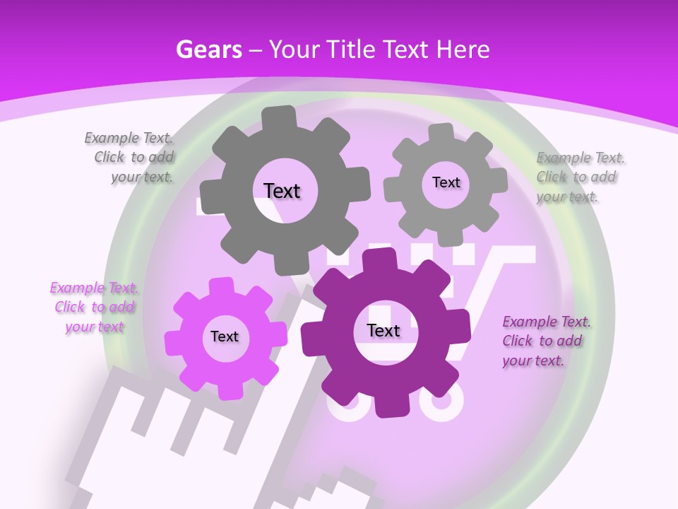 A Hand Pushing A Button With A Shopping Cart On It PowerPoint Template