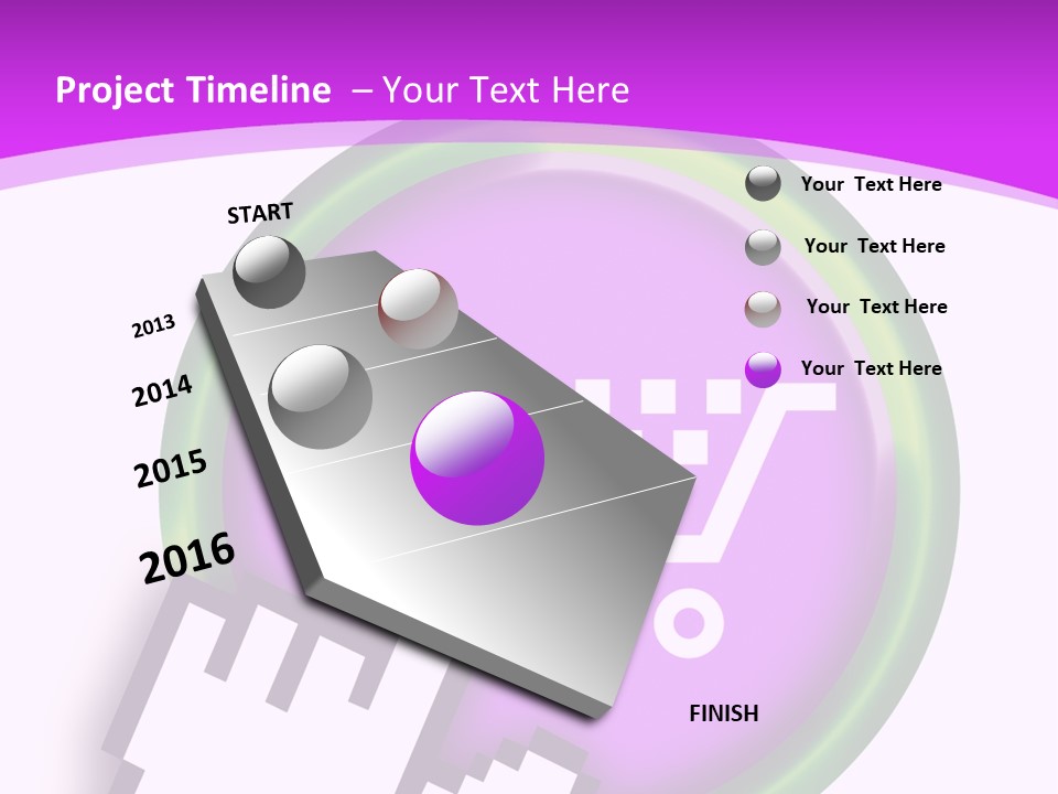 A Hand Pushing A Button With A Shopping Cart On It PowerPoint Template