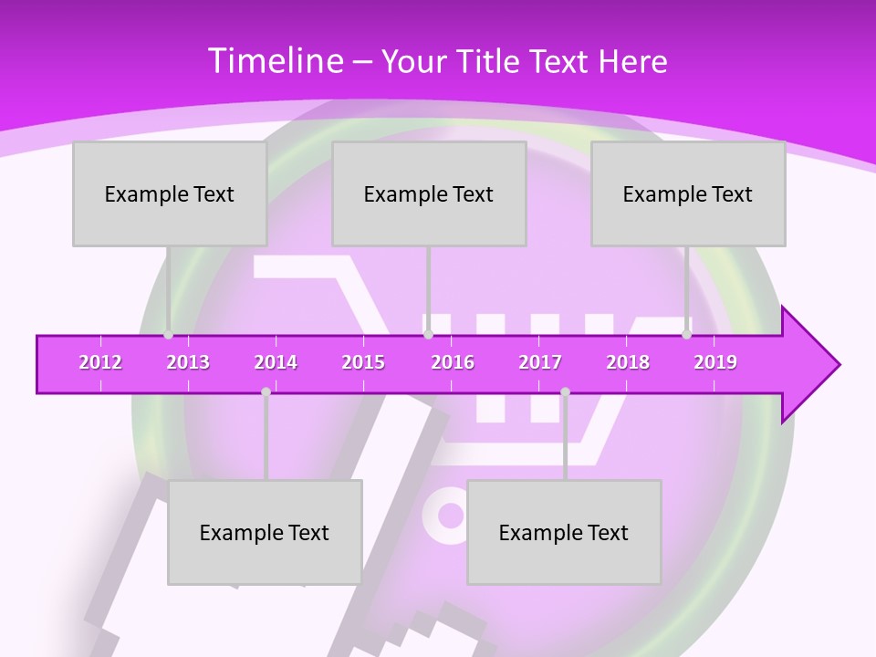 A Hand Pushing A Button With A Shopping Cart On It PowerPoint Template