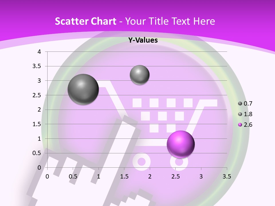 A Hand Pushing A Button With A Shopping Cart On It PowerPoint Template