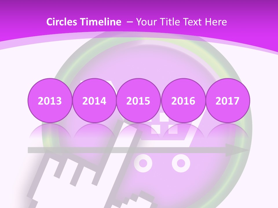 A Hand Pushing A Button With A Shopping Cart On It PowerPoint Template