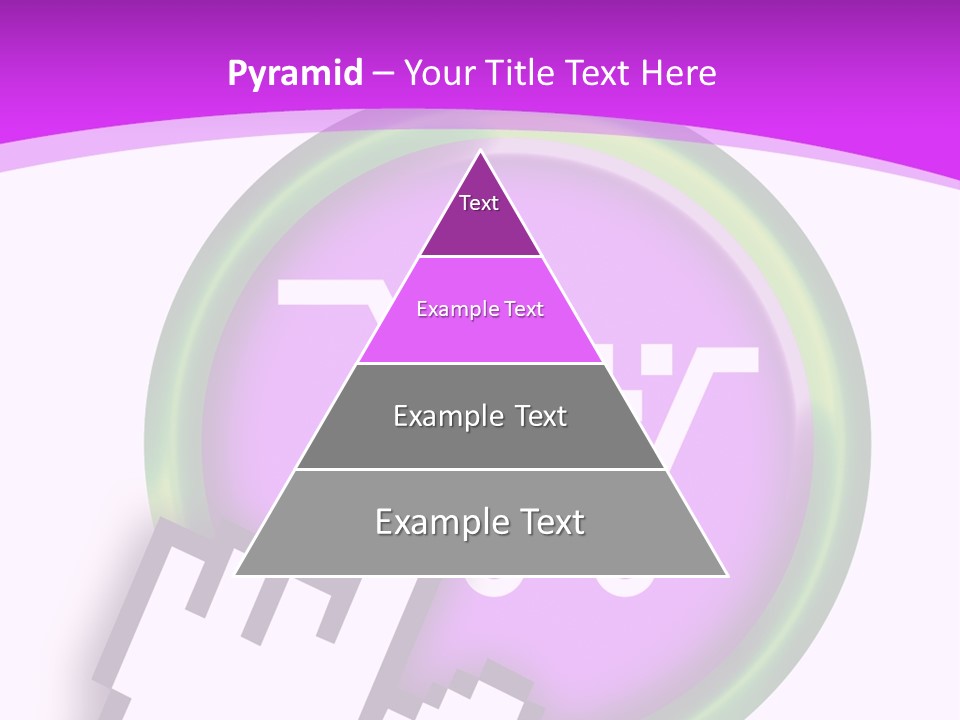 A Hand Pushing A Button With A Shopping Cart On It PowerPoint Template