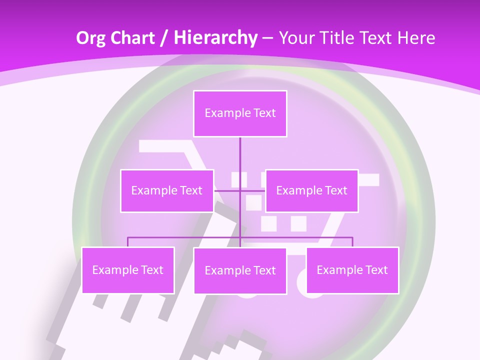 A Hand Pushing A Button With A Shopping Cart On It PowerPoint Template