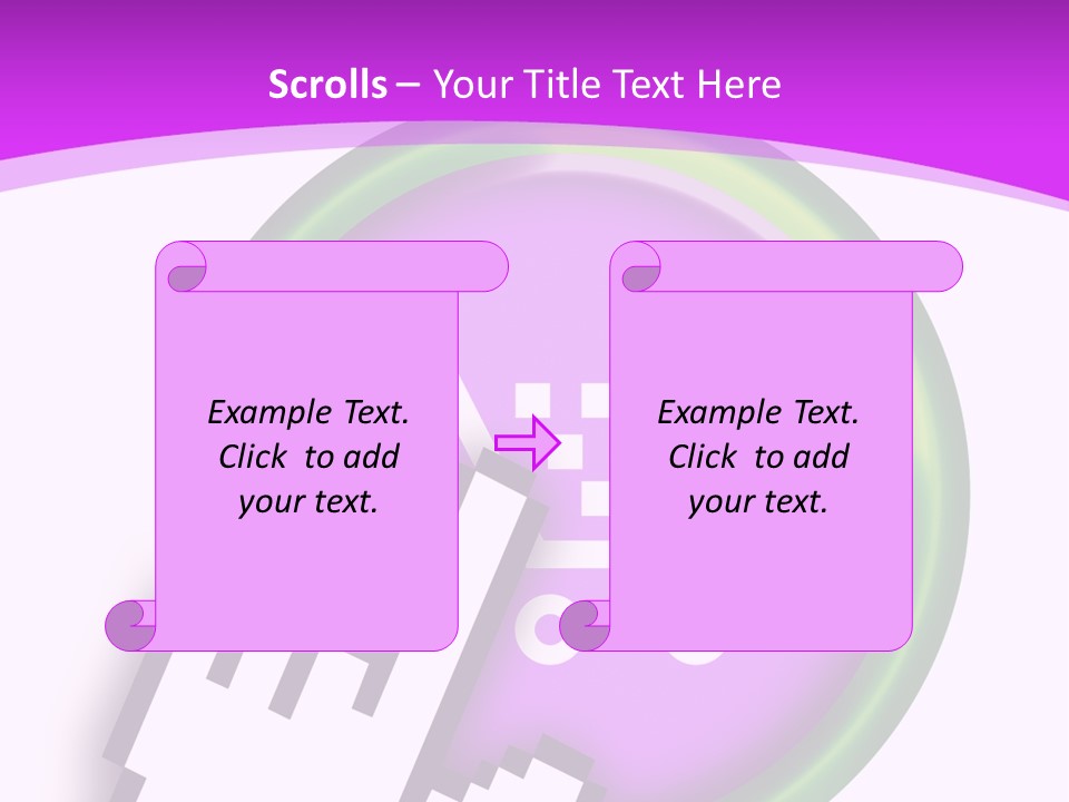 A Hand Pushing A Button With A Shopping Cart On It PowerPoint Template