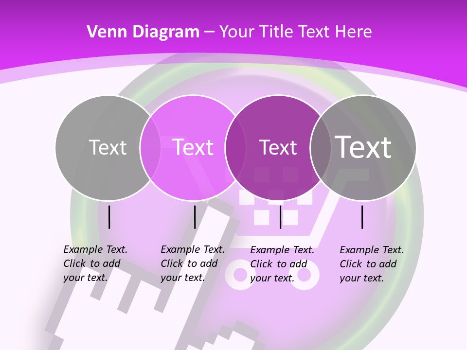 A Hand Pushing A Button With A Shopping Cart On It PowerPoint Template