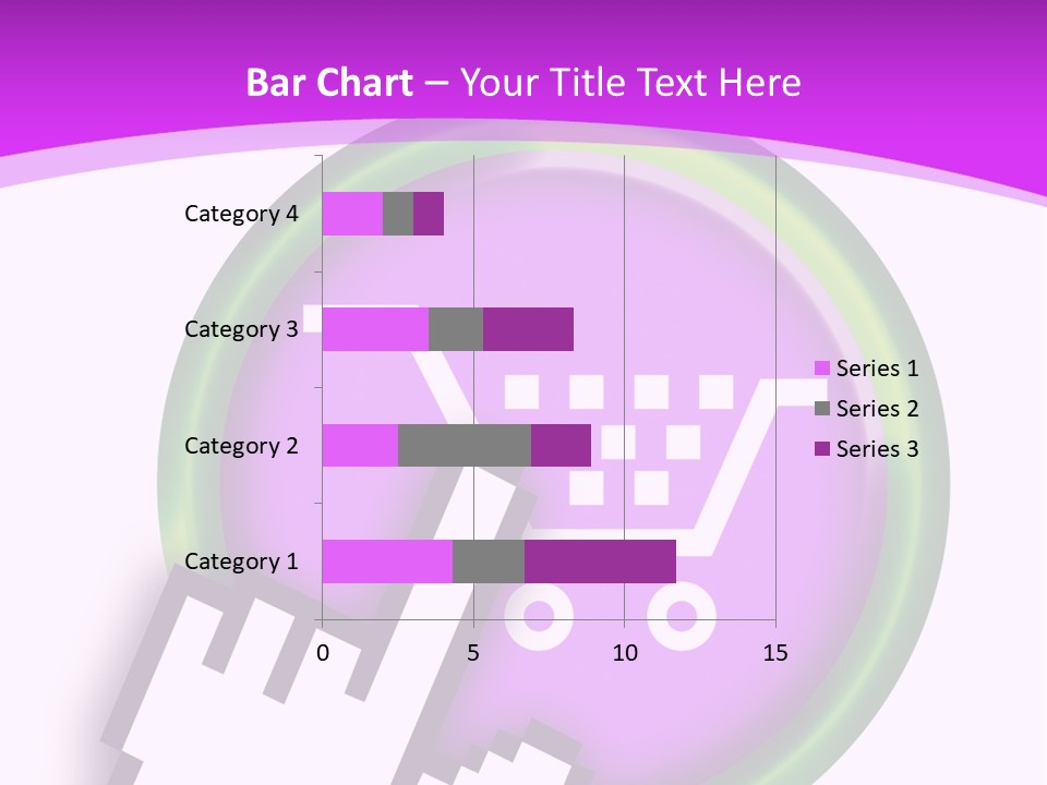A Hand Pushing A Button With A Shopping Cart On It PowerPoint Template