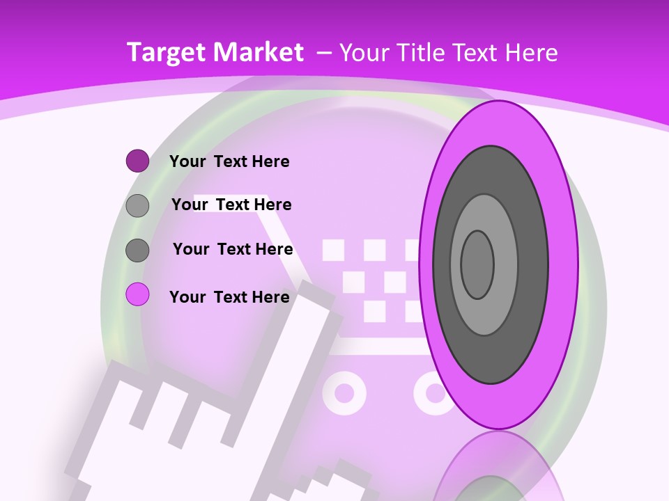 A Hand Pushing A Button With A Shopping Cart On It PowerPoint Template