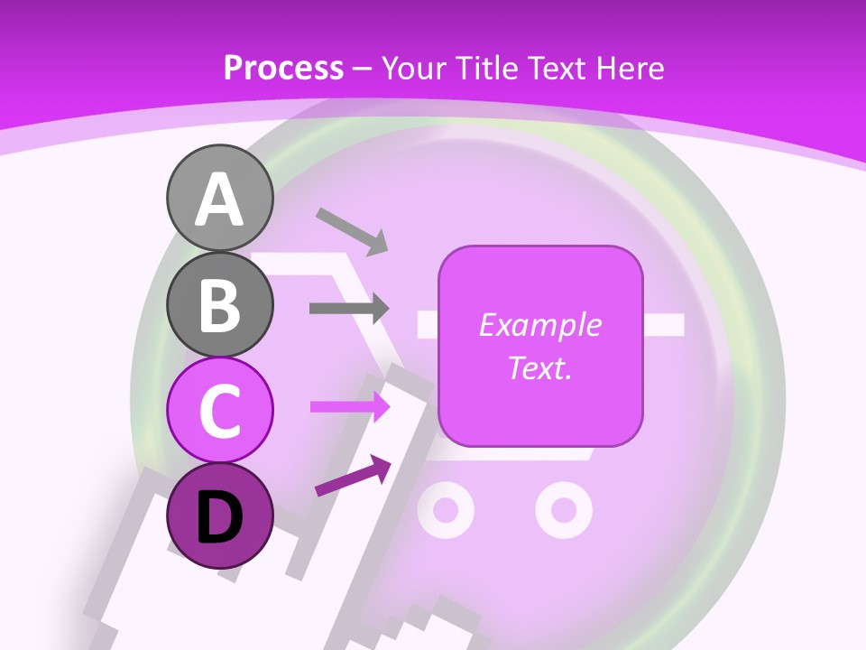 A Hand Pushing A Button With A Shopping Cart On It PowerPoint Template