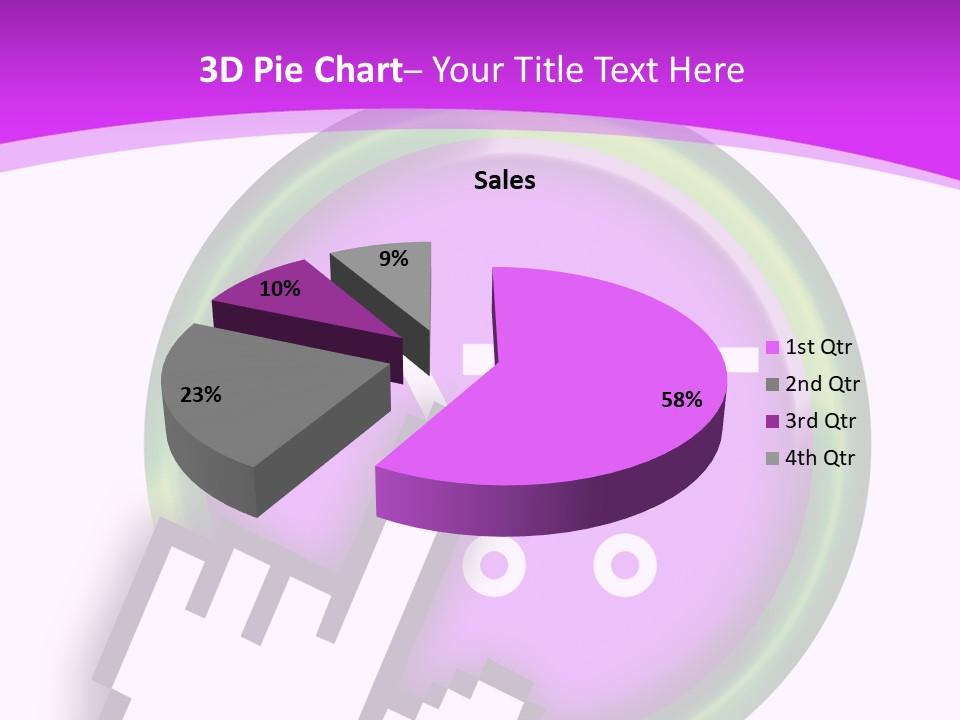 A Hand Pushing A Button With A Shopping Cart On It PowerPoint Template