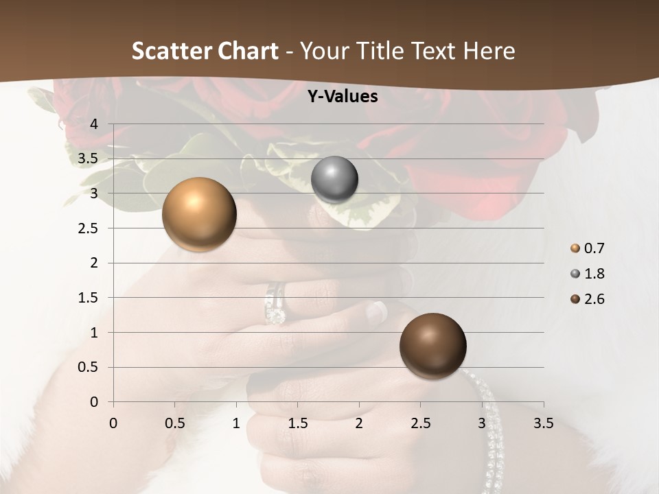 Winter Bride In Beautirul Fur Shawl Holding Bouquet Of Red Roses PowerPoint Template