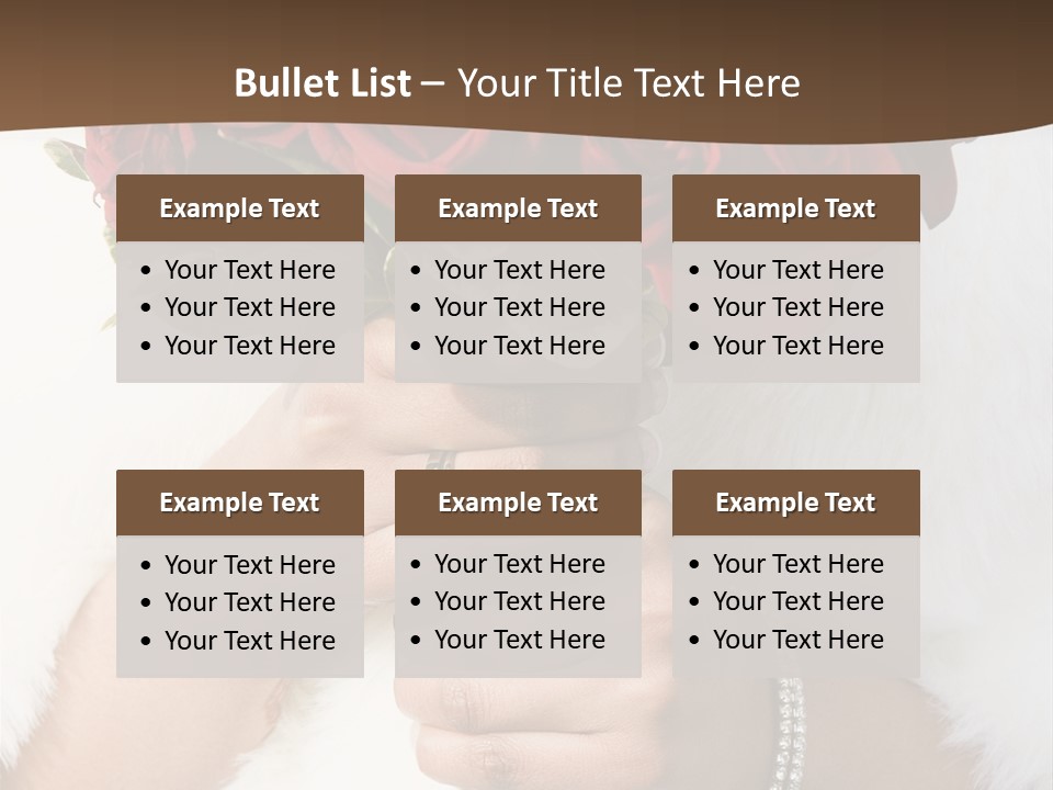 Winter Bride In Beautirul Fur Shawl Holding Bouquet Of Red Roses PowerPoint Template