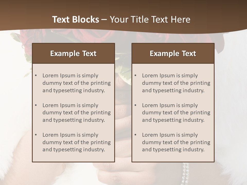 Winter Bride In Beautirul Fur Shawl Holding Bouquet Of Red Roses PowerPoint Template