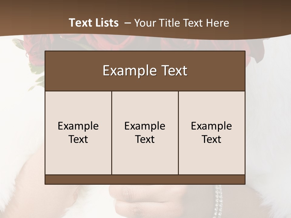 Winter Bride In Beautirul Fur Shawl Holding Bouquet Of Red Roses PowerPoint Template