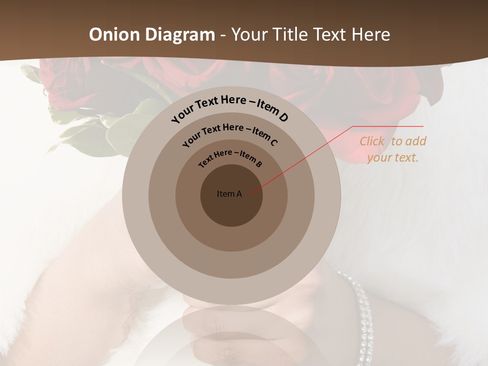 Winter Bride In Beautirul Fur Shawl Holding Bouquet Of Red Roses PowerPoint Template