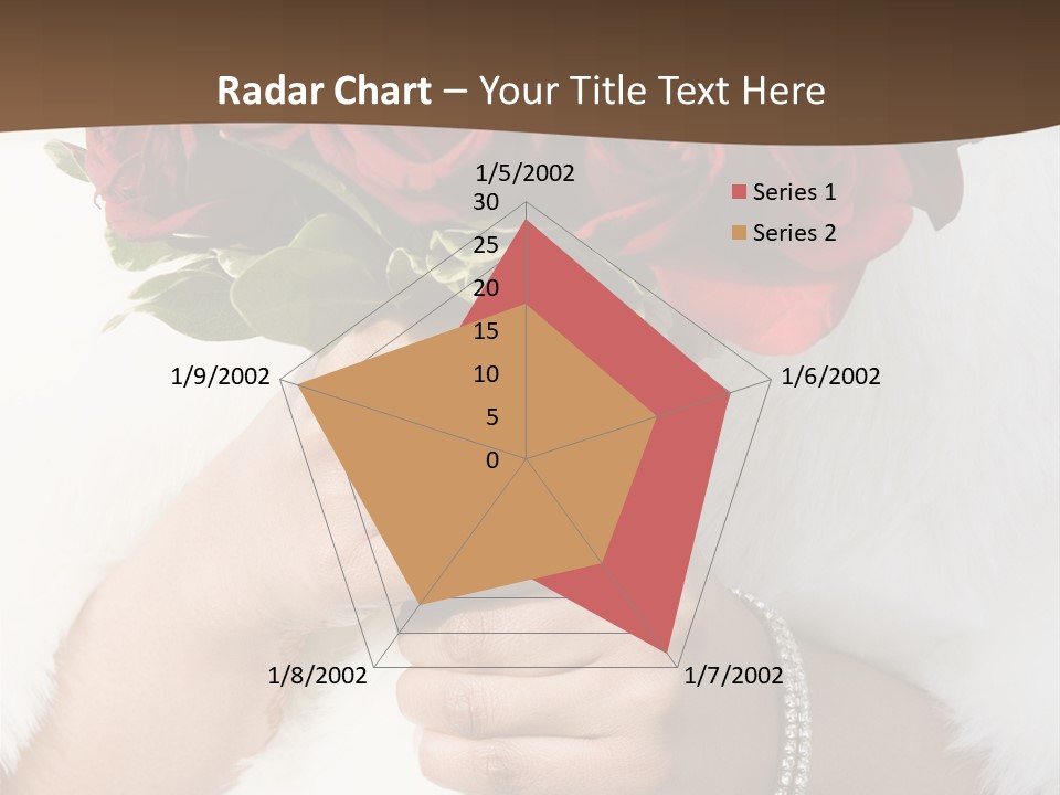 Winter Bride In Beautirul Fur Shawl Holding Bouquet Of Red Roses PowerPoint Template