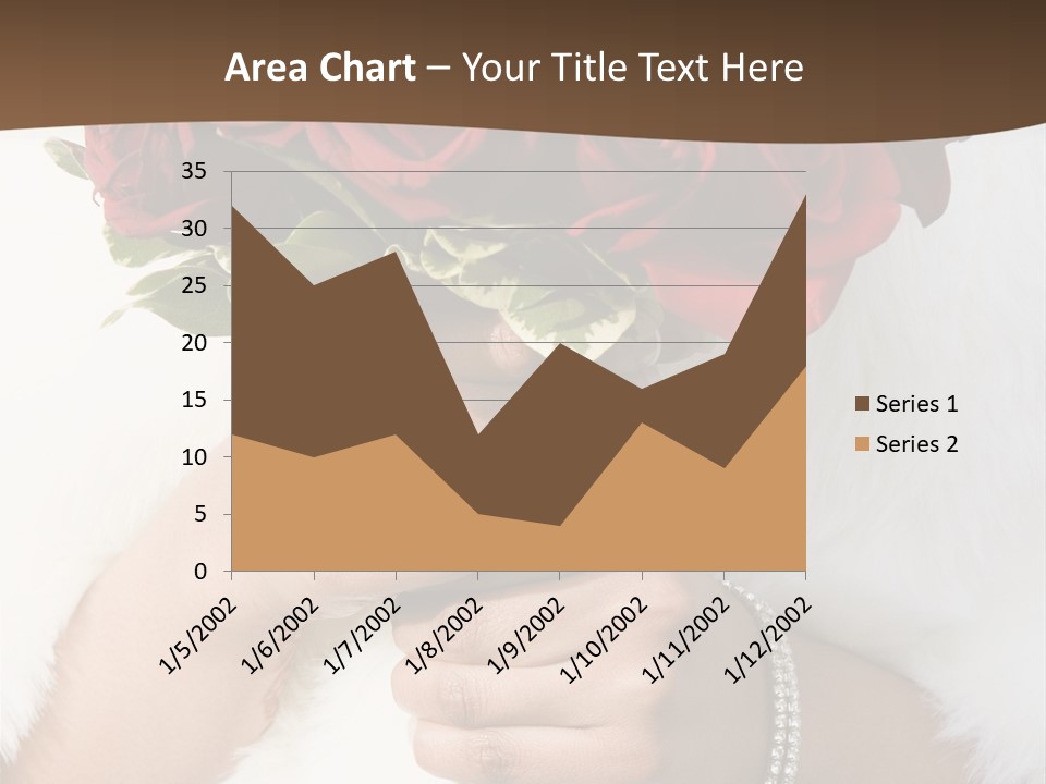 Winter Bride In Beautirul Fur Shawl Holding Bouquet Of Red Roses PowerPoint Template