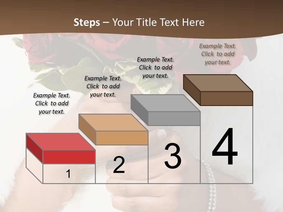 Winter Bride In Beautirul Fur Shawl Holding Bouquet Of Red Roses PowerPoint Template