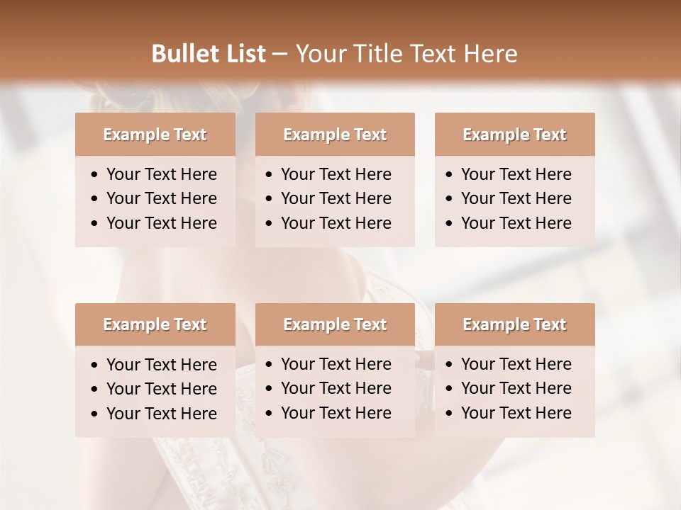 Hands Of A Person Dressing A Bride On Her Wedding Day. PowerPoint Template