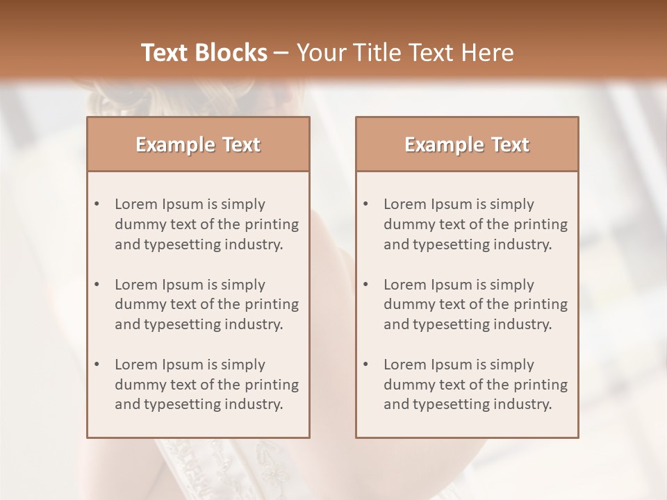 Hands Of A Person Dressing A Bride On Her Wedding Day. PowerPoint Template