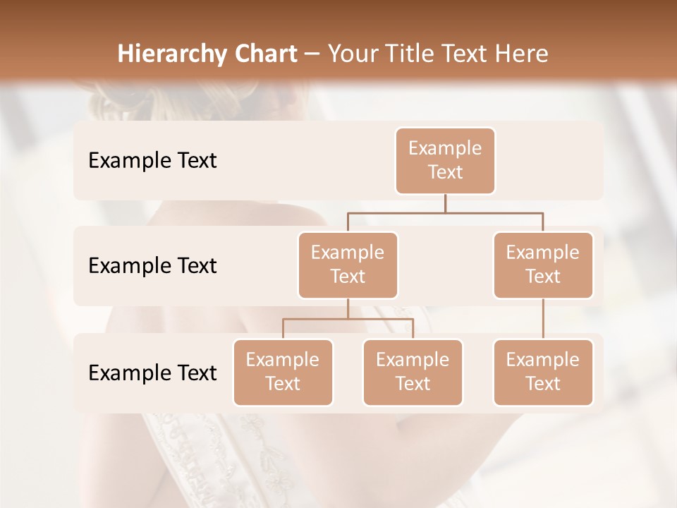 Hands Of A Person Dressing A Bride On Her Wedding Day. PowerPoint Template
